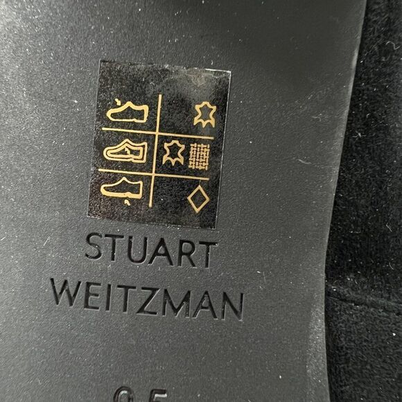 Stuart Weitzman NWOB Lowland Suede Over-The-Knee Boots Black Size 9.5 - Picture 8 of 12